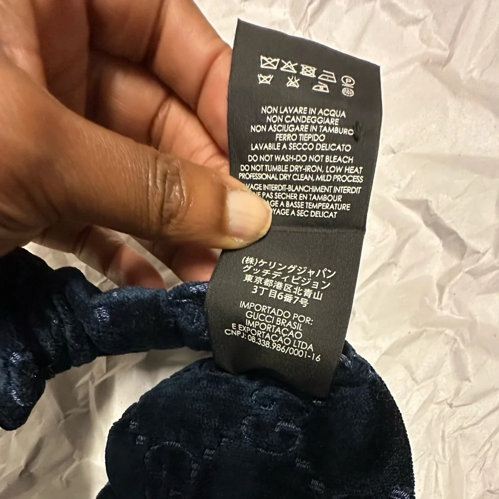 Gucci GG Velvet Headband - Picture 12 of 16